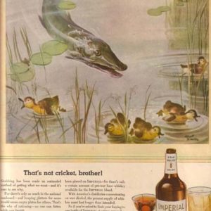 Albert Staehle Art Imperial Whiskey Ad April 1944