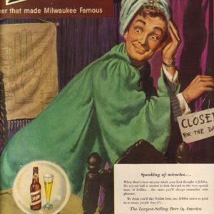 Bill Fleming Art Schlitz Beer Ad 1951