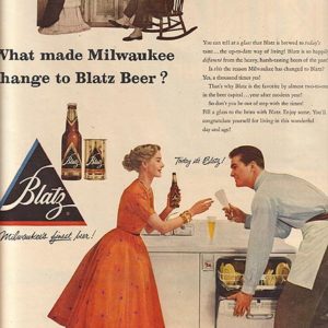 Blatz Ad August 1953