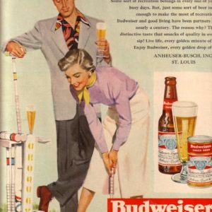 Budweiser Ad 1950