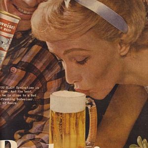 Budweiser Ad April 1957