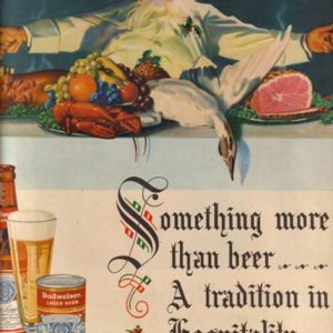 Budweiser Ad December 1950