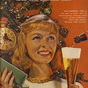 Budweiser Ad December 1958