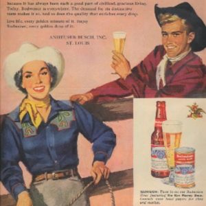 Budweiser Ad October 1950