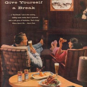 Budweiser Ad October 1956