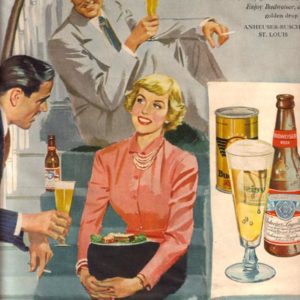 Forsberg Art Budweiser Ad 1949