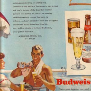 Forsberg Art Budweiser Ad August 1949