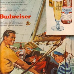 Forsberg Art Budweiser Ad June 1949