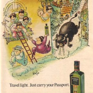 Jaffee Art Passport Scotch Ad 1972