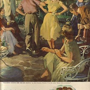 John Gannam Art Beer Ad 1952