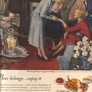 John Gannam Art Beer Ad July 1950