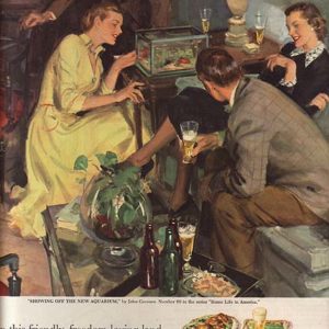 John Gannam Art Beer Ad October 1951