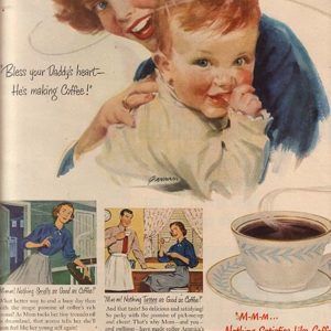 John Gannam Art Coffee Ad 1950