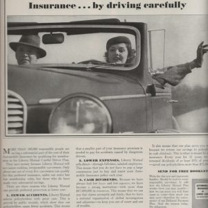 Liberty Mutual Insurance Ad 1937