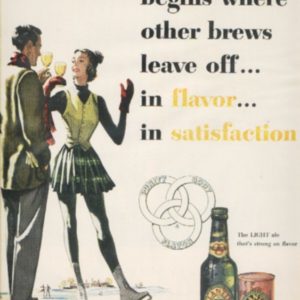 Ballantine's Ale Ad 1951