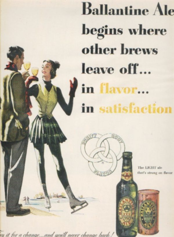 Ballantine's Ale Ad 1951