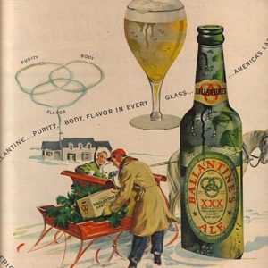 Ballantine's Ale Ad December 1949