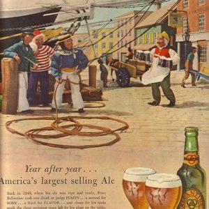 Ballantine's Ale Ad March 1947