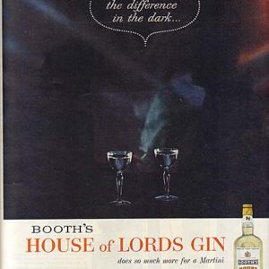 Booth's Gin Ad 1960