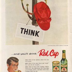 Carling's Red Cap Ale Ad 1956