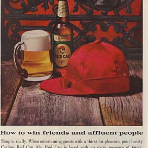 Carling's Red Cap Ale Ad 1960