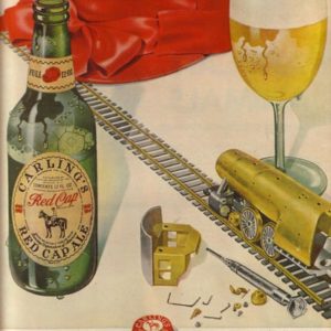 Carling's Red Cap Ale Ad May 1949