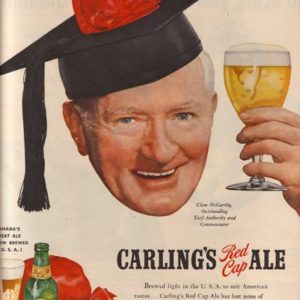 Carling's Red Cap Ale Ad October 1951