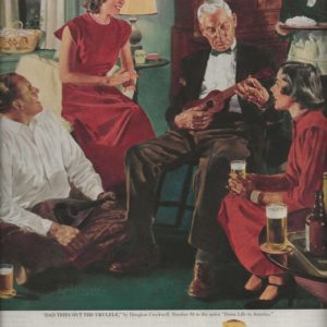 Douglass Crockwell Art Beer Ad April 1951