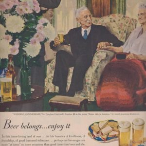 Douglass Crockwell Art Beer Ad October 1948