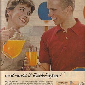 Florida Orange Juice Ad 1957