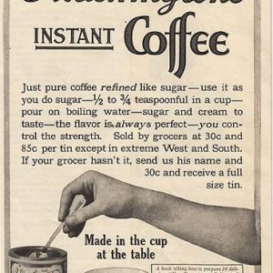 G Washington Coffee Ad 1912