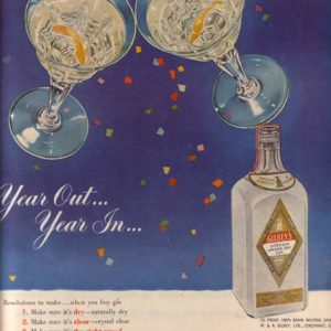 Gilbey's Gin Ad 1951