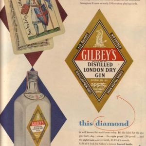 Gilbey's Gin Ad 1954