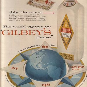 Gilbey's Gin Ad 1956