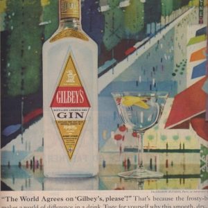 Gilbey's Gin Ad 1961