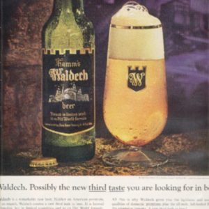 Hamm's Waldech Beer Ad 1964