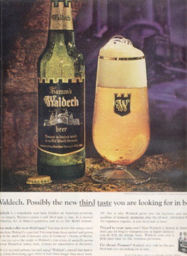 Hamm's Waldech Beer Ad 1964