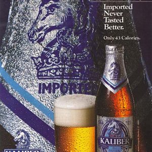 Kaliber NA Beer Ad 1986