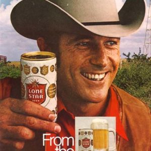 Lone Star Beer Ad 1972