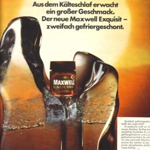 Maxwell Exquisit Coffee Ad 1969