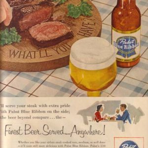 Pabst Ad 1954