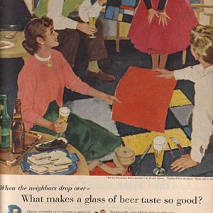 Pruett Carter Art Beer Ad 1956
