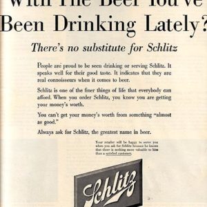 Schlitz Ad 1954