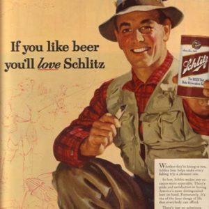 Schlitz Ad April 1954