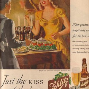 Schlitz Ad August 1946