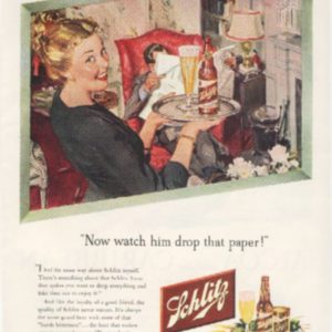 Schlitz Ad February 1948