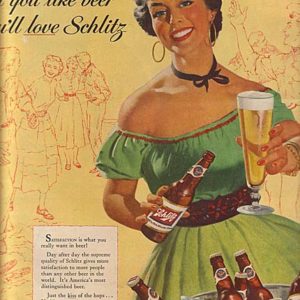 Schlitz Ad March 1954