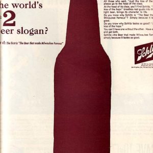 Schlitz Ad March 1963