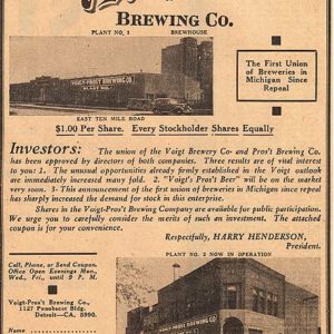Voigt Pros't Brewing Co Ad 1939