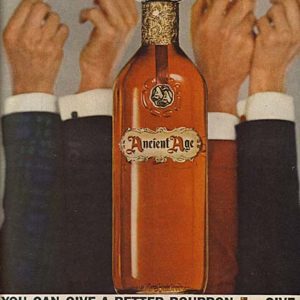 Ancient Age Bourbon Whiskey Ad 1956